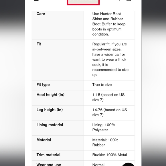 Hunter rain boots - Picture 3 of 5